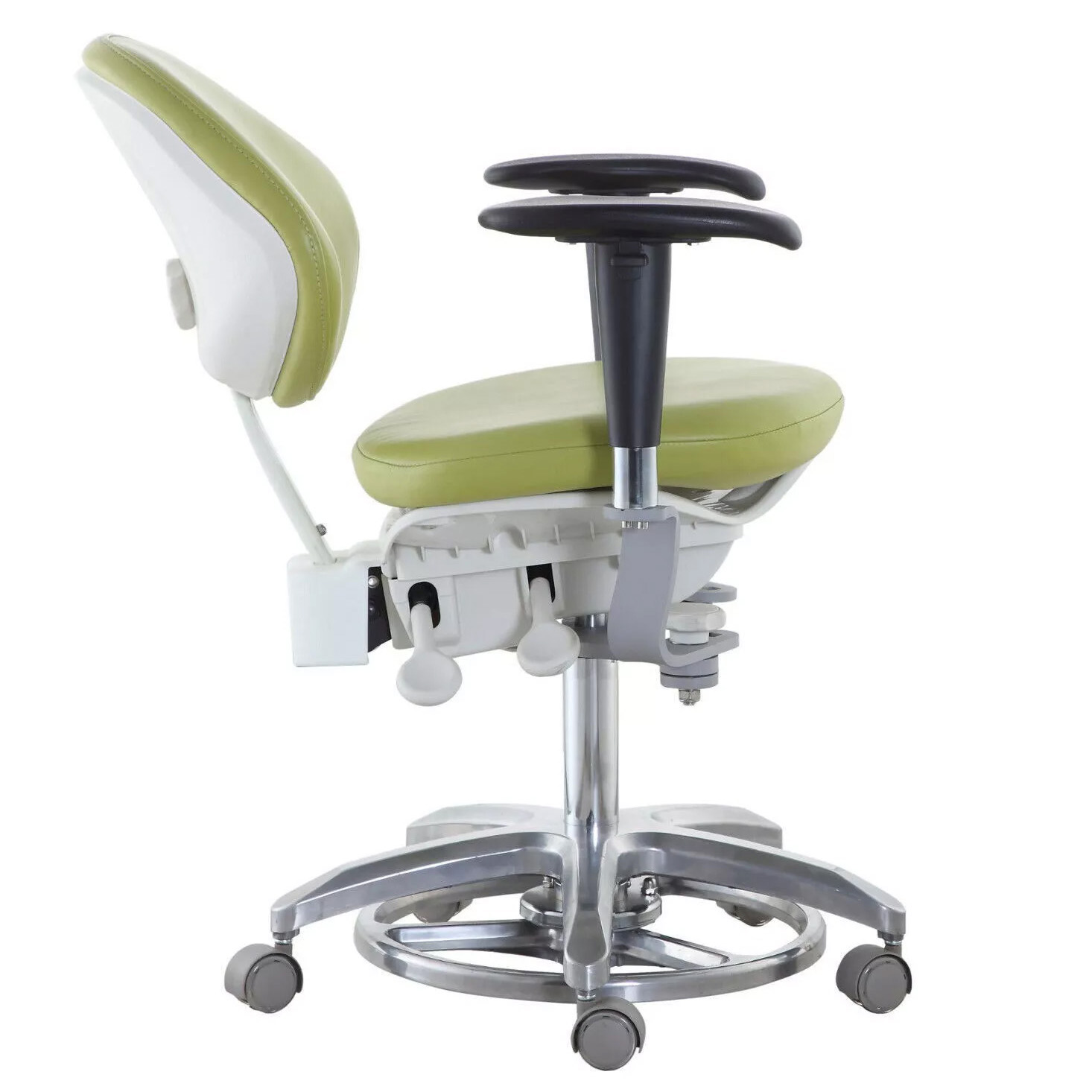 QY MDS-FC Dental Microscope Stool Blue Dental Treatment Stool with Armrest